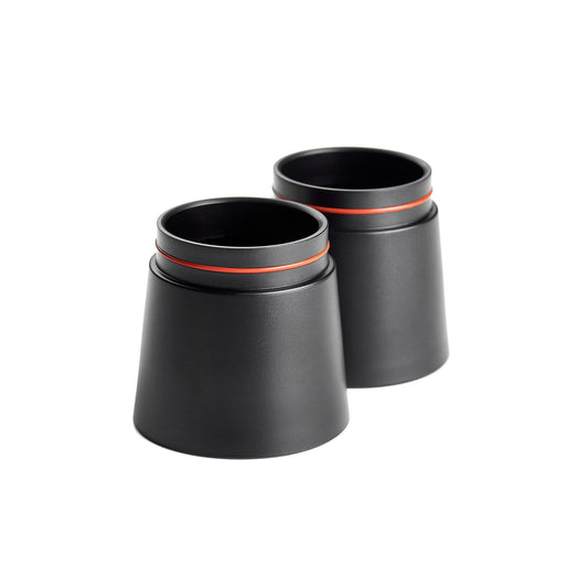 Die Ersatz auffangbehälter für die Kinu M47 Kaffeemühlen in der Farbe Schwarz