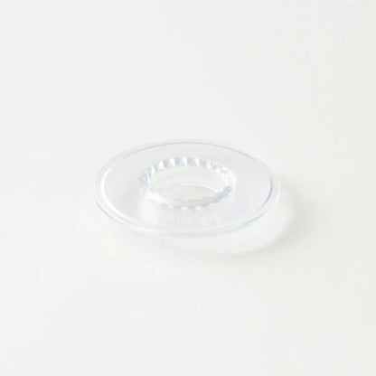 Eine transparente Halterung für den Origami und Origami Air Dripper von der Seite